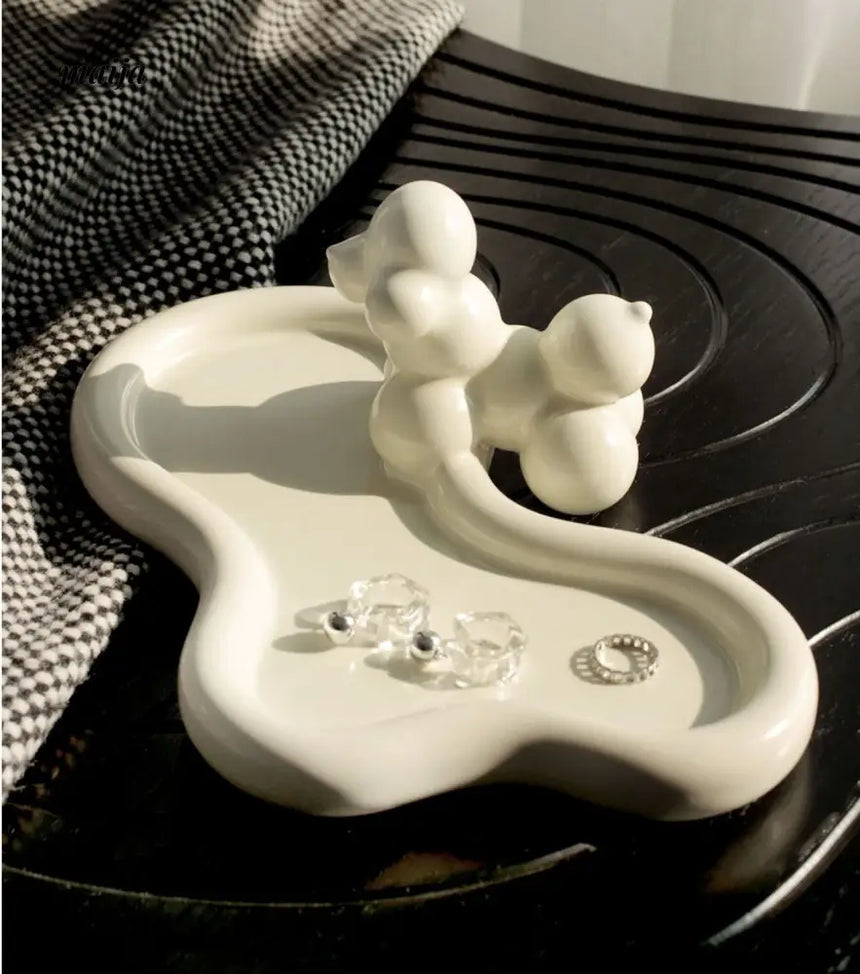 Glossy Puppy Ceramic Tray from maija