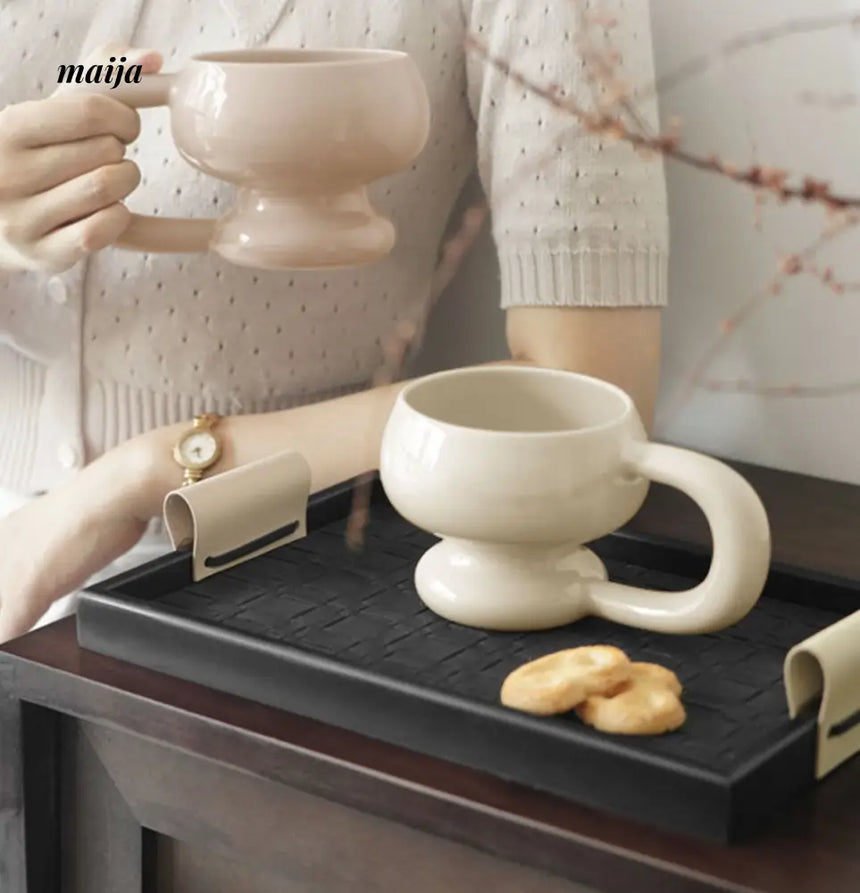 Glossy Marshmallow Ceramic Mug from maija
