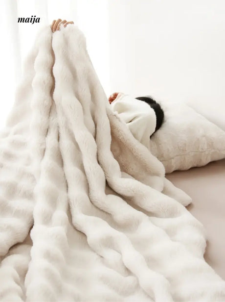 Velvet Bubble Cushion and Blanket from milamila
