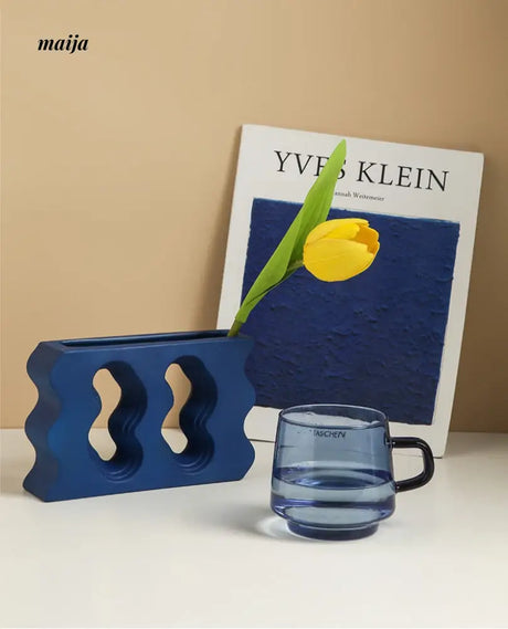 Klein Blue Odd Shaped Vase from maija