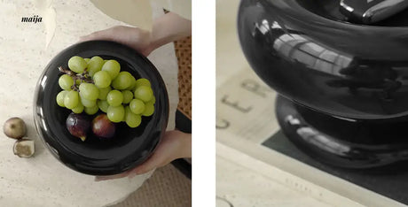 Glossy Marshmallow Ceramic Fruit Bowl from maija