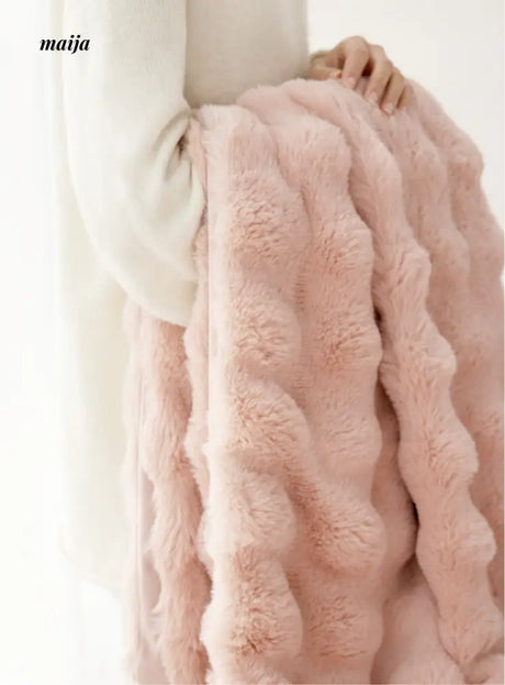 Velvet Bubble Cushion and Blanket from milamila