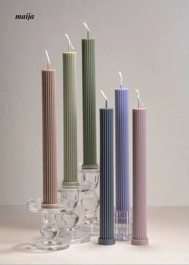 Pastel Roman Column Candle from maija