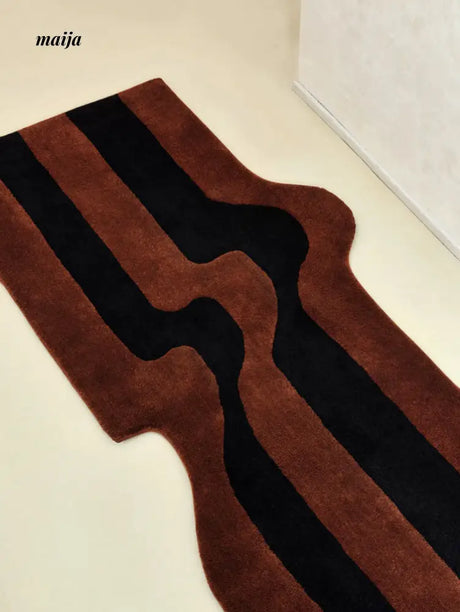 Irregular Stripe Bedside Rug from maija