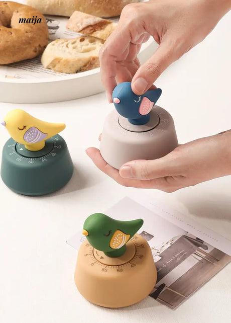 Colourful Pigeon Kitchen Timer from Luguchuan