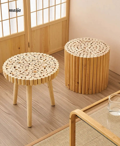 Log Style Stool from maija