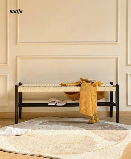 Woven Shoe Changing Stool from IOI HOME