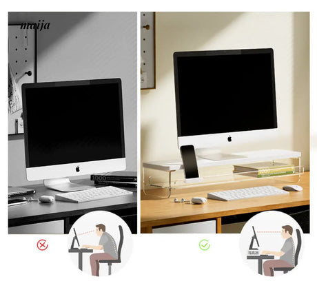 Kai Acrylic Monitor Stand with Phone Stand from LZL