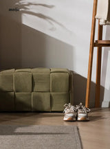 Woven Corduroy Cube Stool from maija