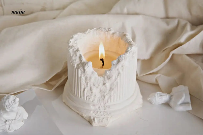 Greek Ruins Column Candle from Joy Spread