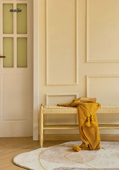 Woven Shoe Changing Stool from IOI HOME