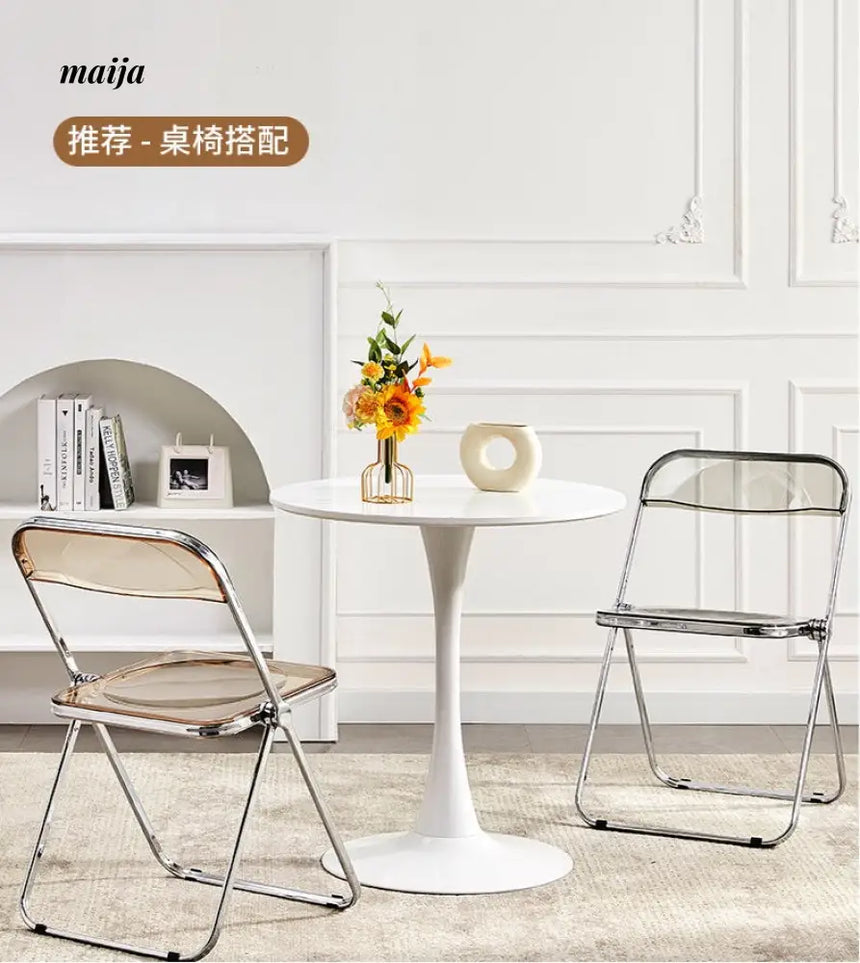 Transparent Crystal Folding Chair from maija