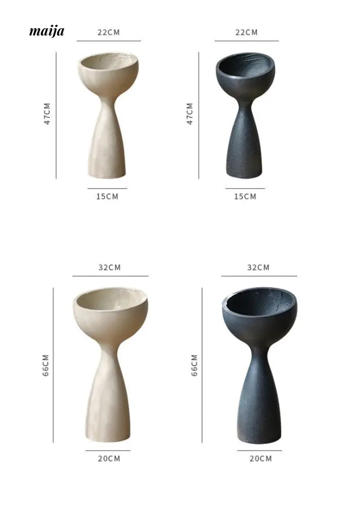 Alien Scoop Standing Flower Pot from Yuanjie Home