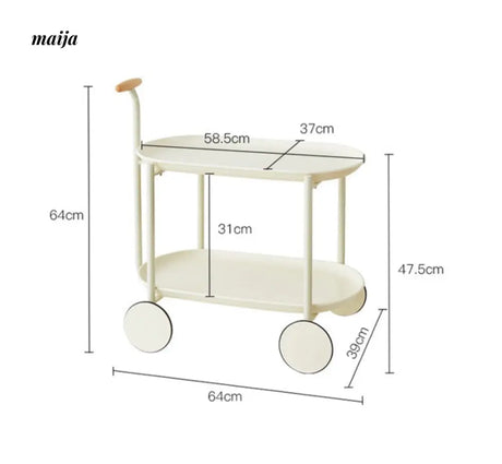 Arya Creamy Snack Trolley from Time Lover