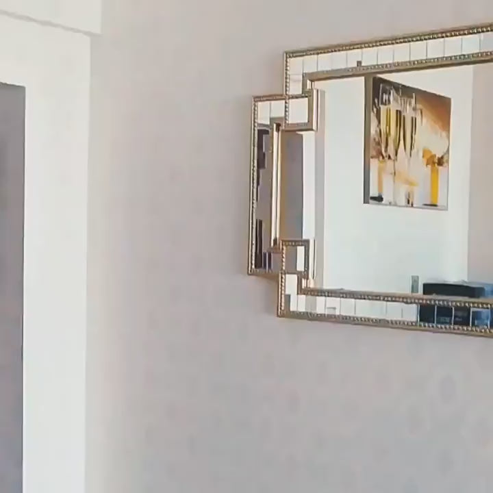 DONGGUAN Retro Square Wall Mirror