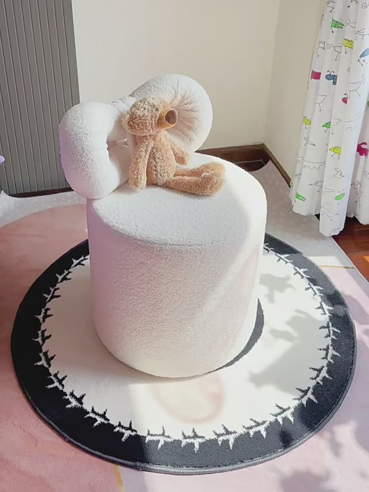 Cute Princess Bow Dressing Stool