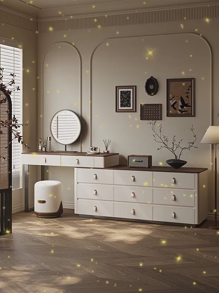 BAIZHI Jaime Dressing Table and Cabinet