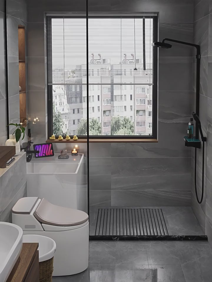 Mini Freestanding Rectangle Acrylic Bathtub