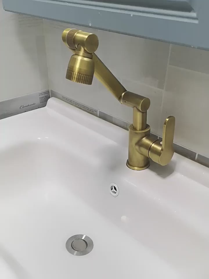 Universal Rotating Copper Washbasin Faucet