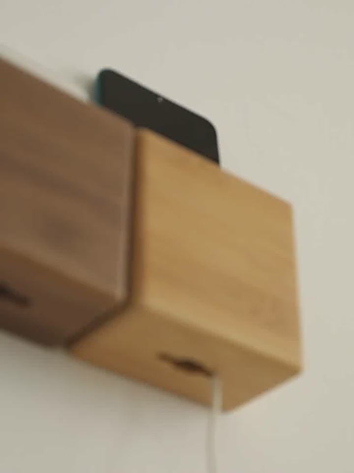 KIMACHI Wall Mounted Wooden Storage Box