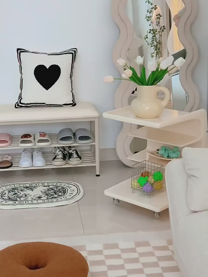 Shayla Cream Shoe Rack