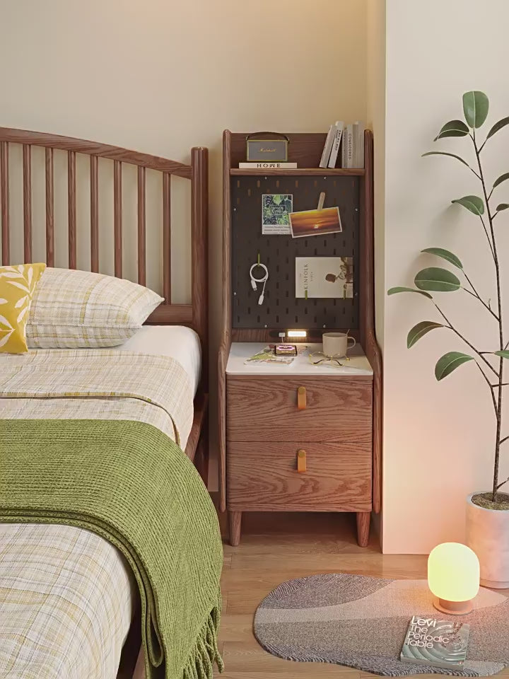 Memory Solid Wood Bedside Table