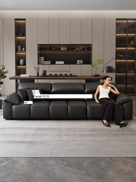 FASATI Oliver Chic Minimalist Leather Sofa from FASATI