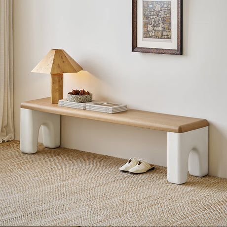 MOYU Laarni Elegant Solid Wood Bench from MOYU