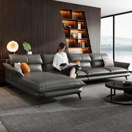 DIPU Leo Scandinavian Minimalist Leather Sofa from DIPU