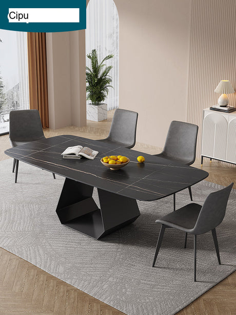 DIPU Whitney Rock Panel Dining Table & Chair Set from DIPU
