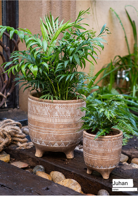 JUHAN Isolde Retro Big Breathable Flowerpot Boho Style from JUHAN