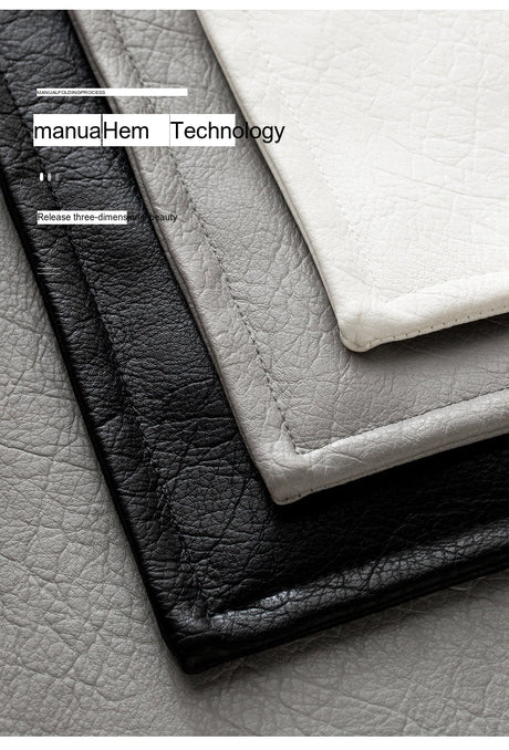 VANT Marisol Luxurious Imitation Leather Lumbar Pillow from VANT