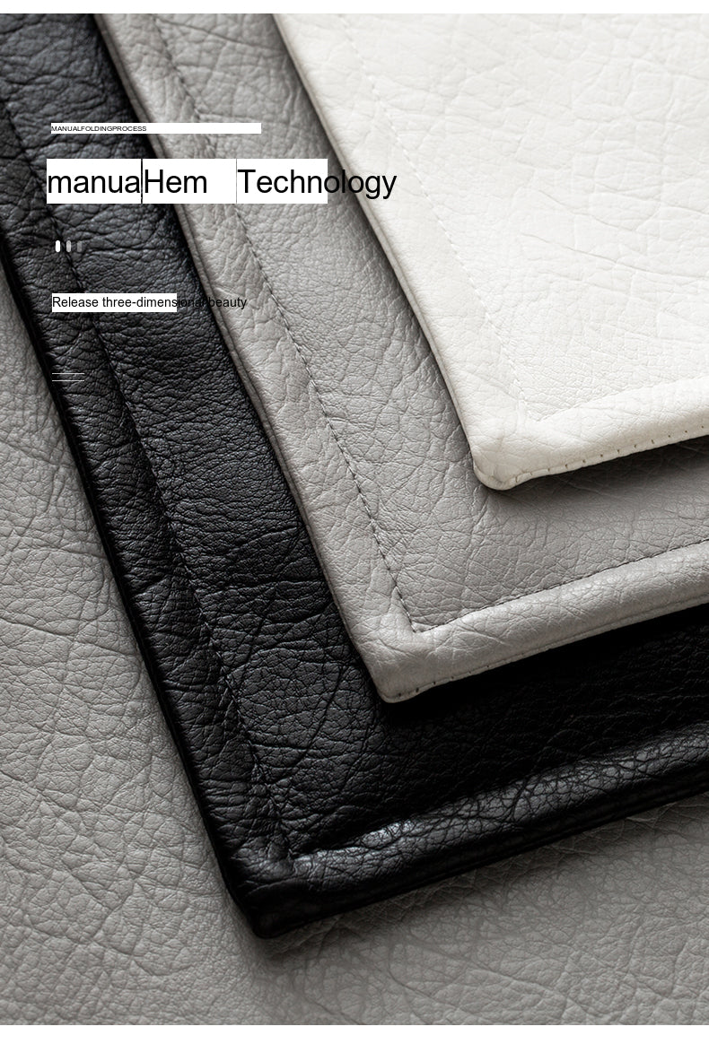 VANT Marisol Luxurious Imitation Leather Lumbar Pillow from VANT