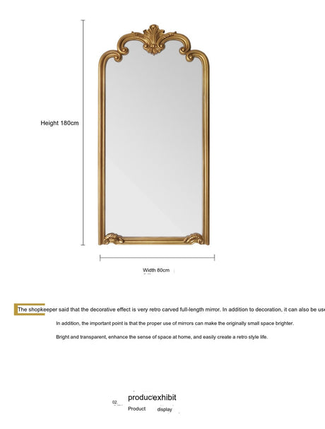 LANXESS Lysandra Vintage Elegant Wall-Mounted Dressing Mirror from LANXESS