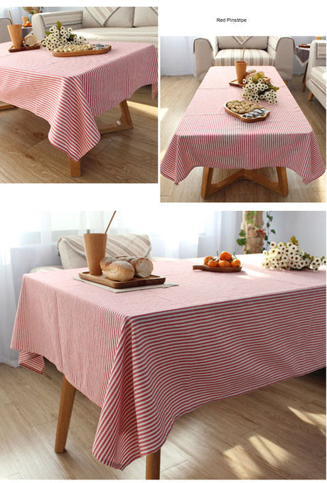 CHESTNUT COCOON Akihiko Elegant Solid Cotton Linen Tablecloth from CHESTNUT COCOON
