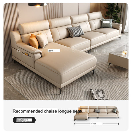 DIPU Zara Italian Cowhide Sofa from DIPU
