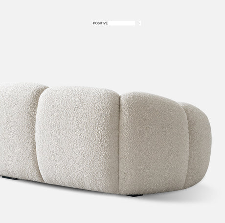 MOYU Isadora Chic Retro Cream Fabric Sofa from MOYU
