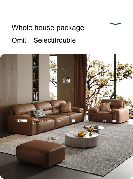 DIPU Kody Modern Retro Leather Sofa from DIPU