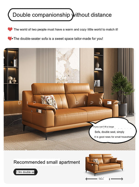 DIPU Zara Italian Cowhide Sofa from DIPU