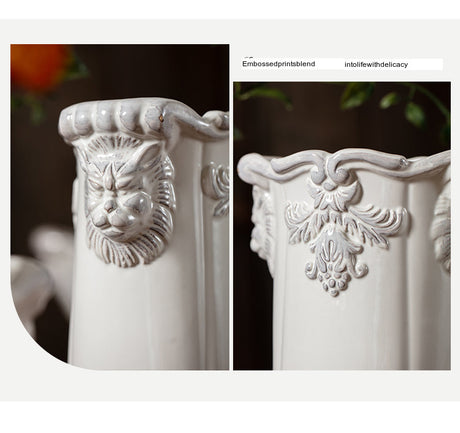 JUHAN Lysandra Vintage Floral Elegant Flowerpot Decorations from JUHAN