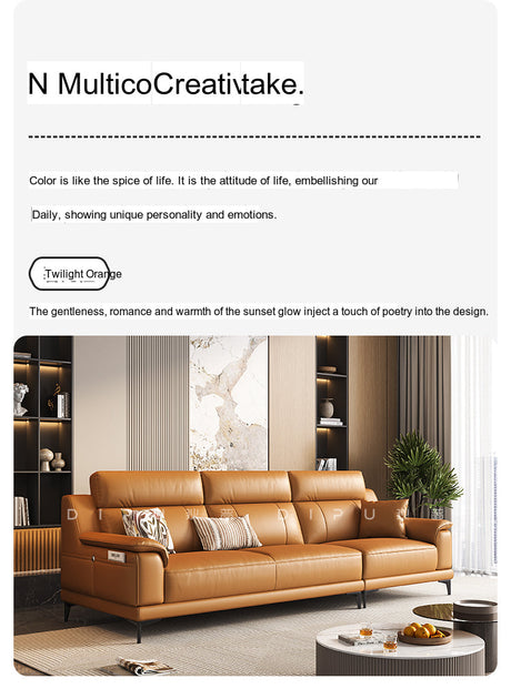DIPU Zara Italian Cowhide Sofa from DIPU