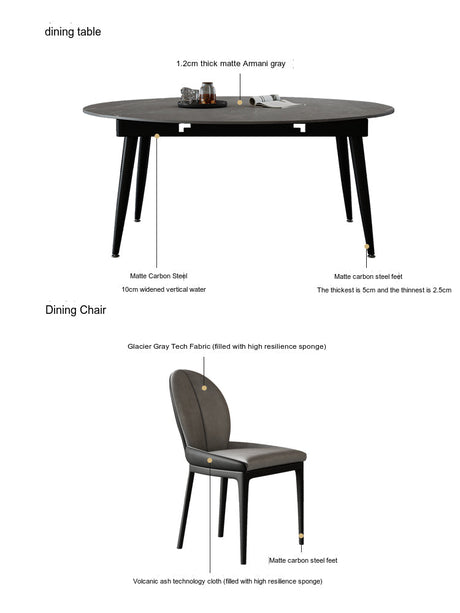 FASATI Isabella Elegant Minimalist Dining Table from FASATI