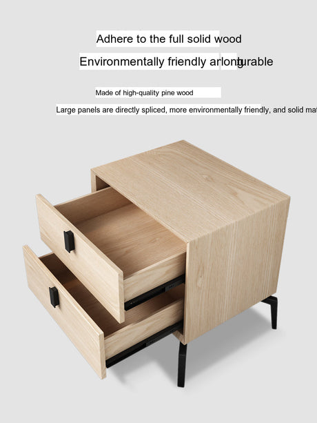 FASATI Jaxon Elegant Solid Wood Bedside Table from FASATI