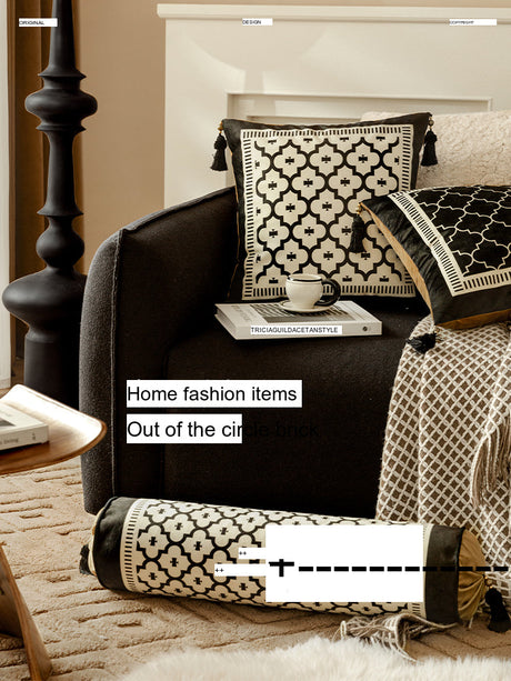 VANT Kensington Premium Retro Living Room Sofa Pillow Case from VANT