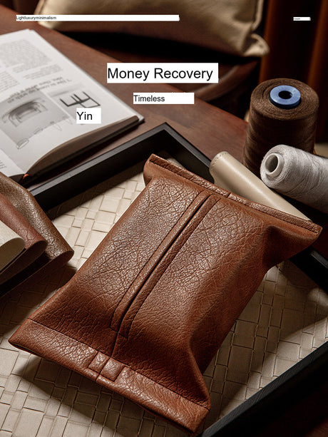 VANT Tiberius Artisan Leather Tissue Box Set from VANT