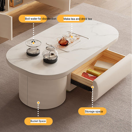 QUANMU Alejandro Elegant Multi-Functional Coffee Table from QUANMU