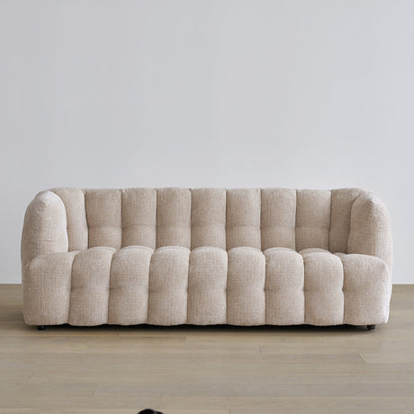 MOYU Tsubaki Elegant Retro Fabric Three-Seater Sofa from MOYU