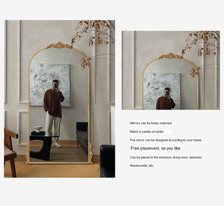 LANXESS Aveline Elegant Vintage Full-Length Floor Mirror from LANXESS