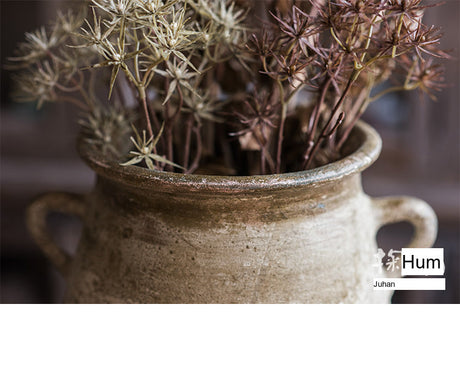 JUHAN Isolde Rustic Floral Arrangement Pottery Vase from JUHAN
