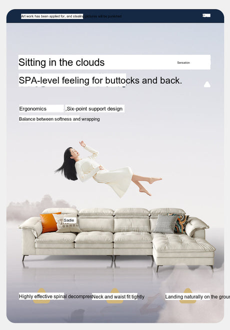 FASATI Jasper Elegant Down-Filled Minimalist Sofa from FASATI